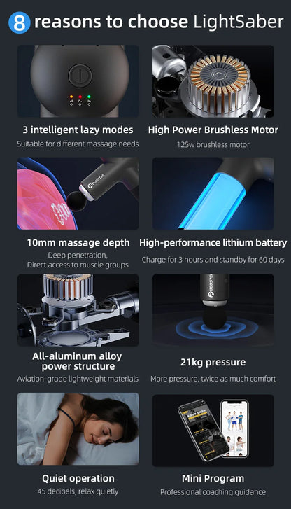 Booster Massage Gun Electric Neck Massager