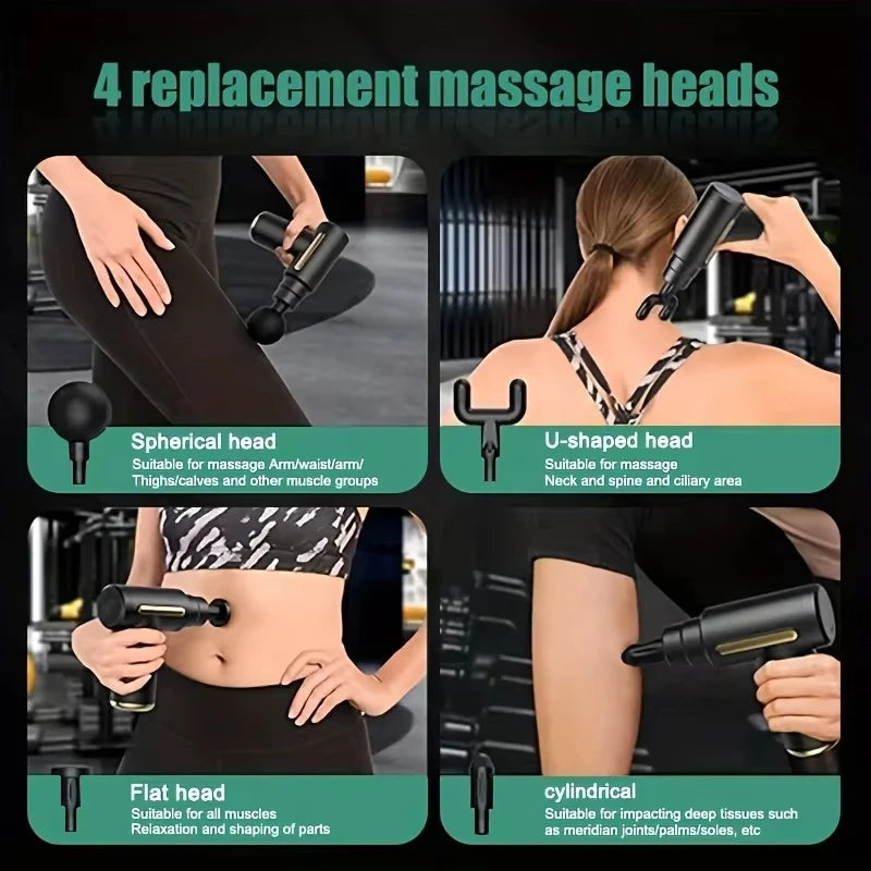 Portable Button Fascia Gun Deep Tissue Massager