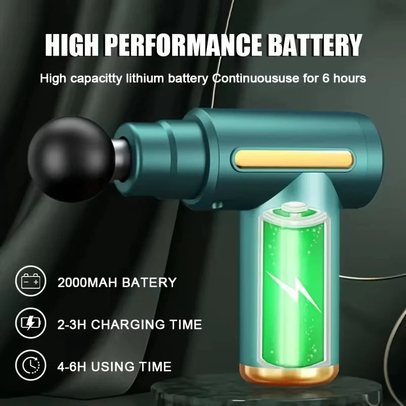 Portable Button Fascia Gun Deep Tissue Massager